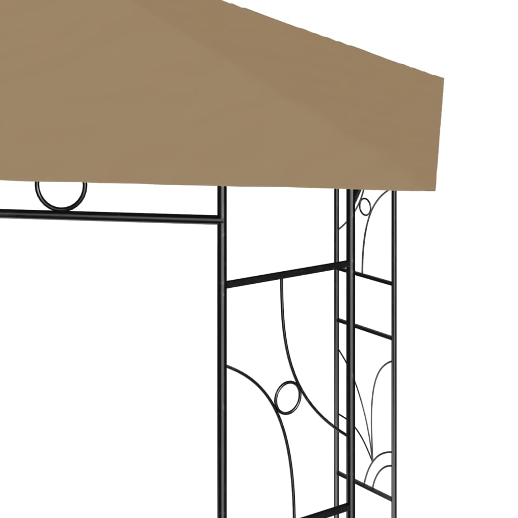 Pavilion, gri taupe, 4x3x2,7 m, 160 g/m²