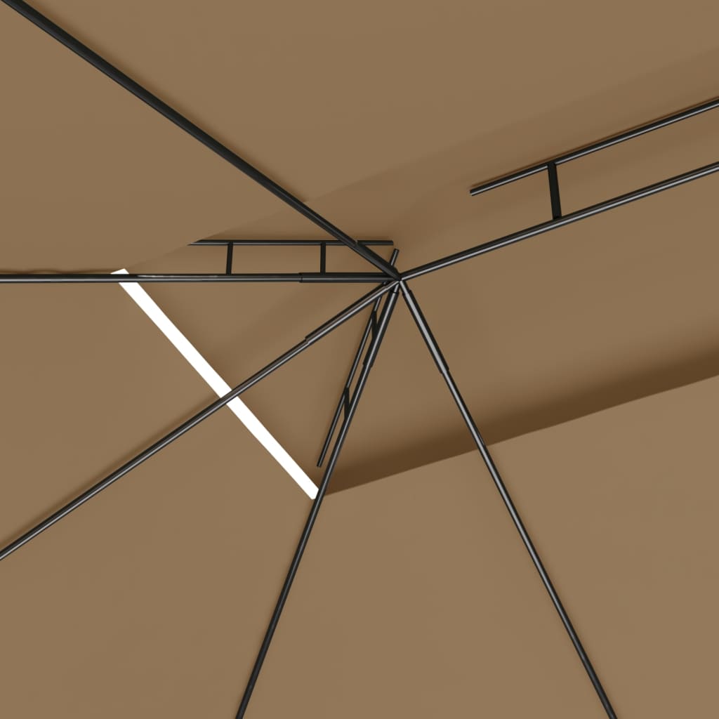 Pavilion, gri taupe, 4x3x2,7 m, 160 g/m²