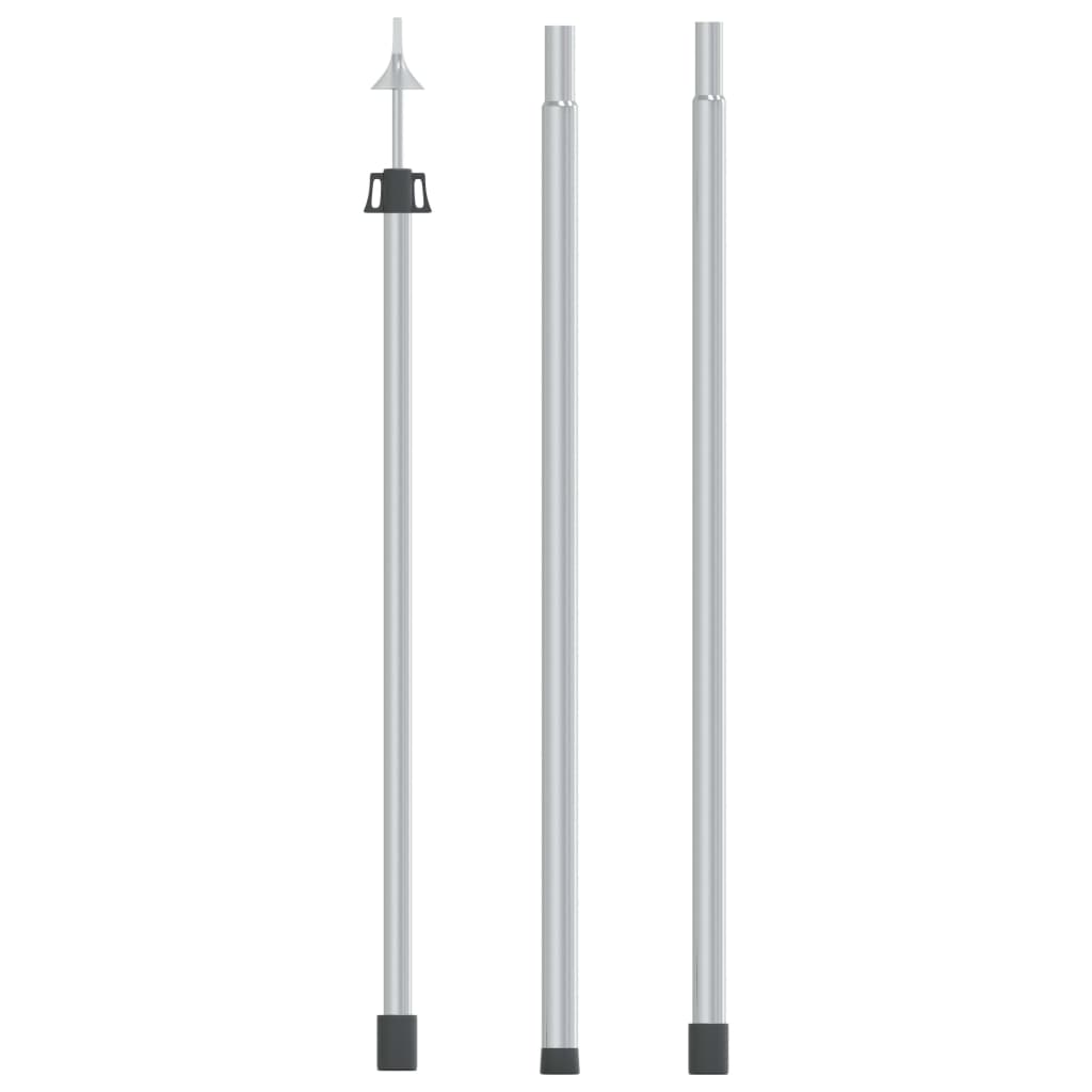 Telescopic pole for tarpaulin, 102-260 cm, aluminum