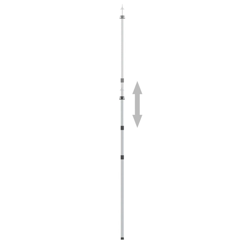 Telescopic pole for tarpaulin, 102-260 cm, aluminum