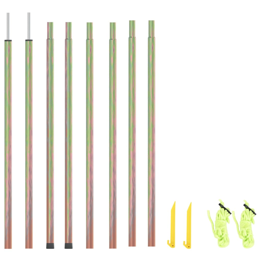 Poles for parasol, 2 pcs., 200 cm, galvanized steel