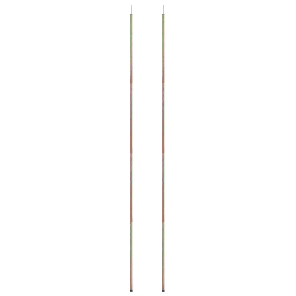 Poles for parasol, 2 pcs., 200 cm, galvanized steel