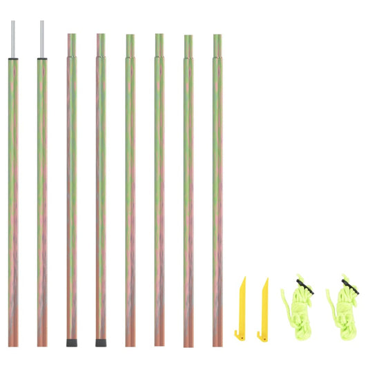 Sunshade poles, 2 pcs., 250 cm, galvanized steel