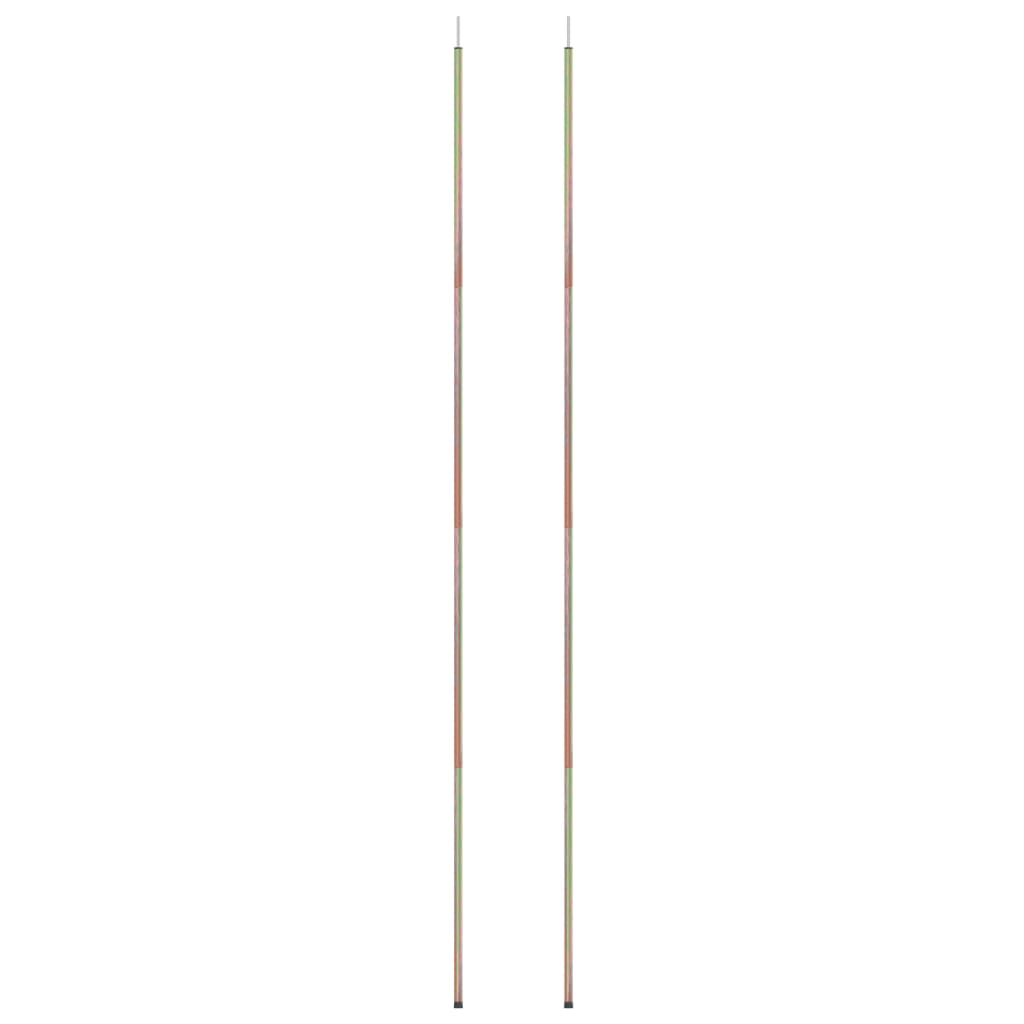 Sunshade poles, 2 pcs., 250 cm, galvanized steel