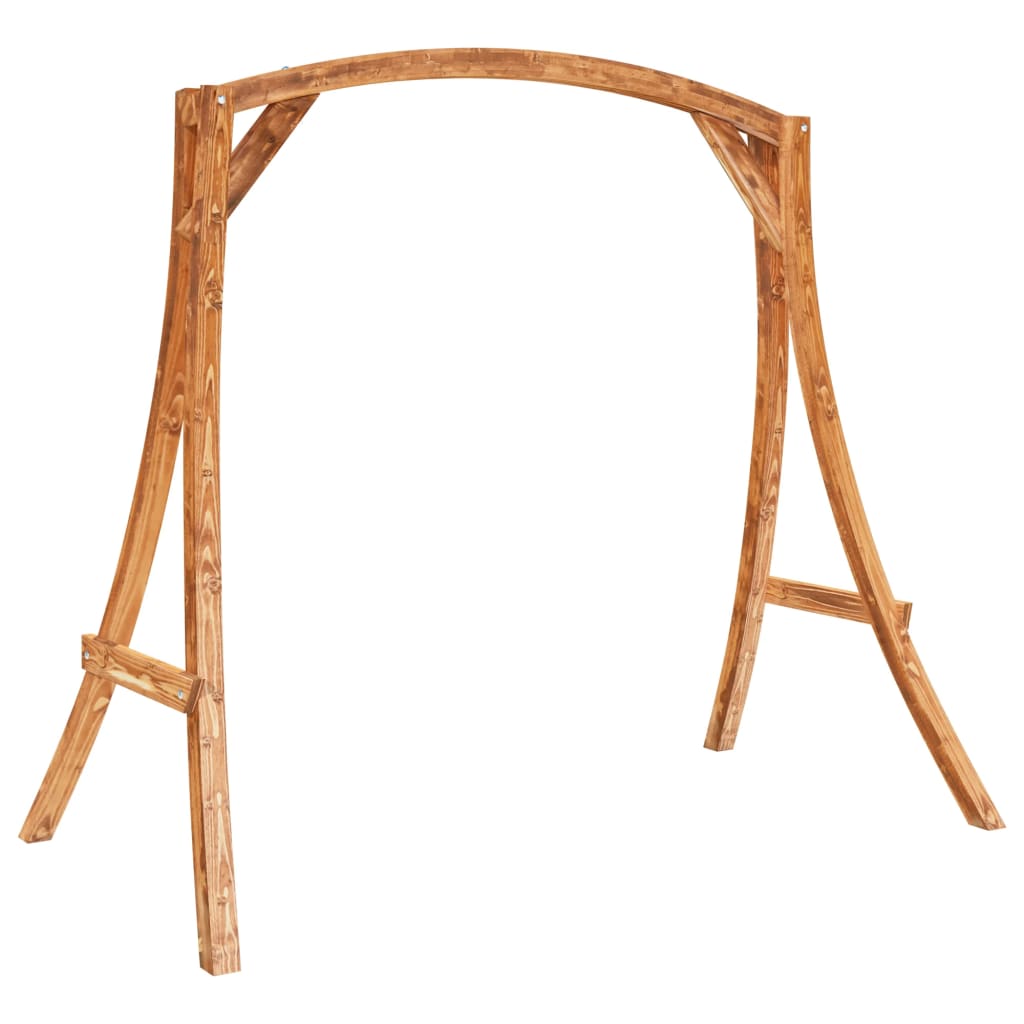 Swing frame, solid curved wood with teak finish