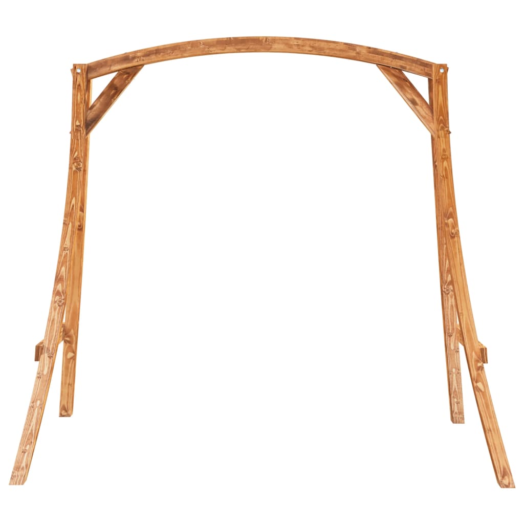 Swing frame, solid curved wood with teak finish