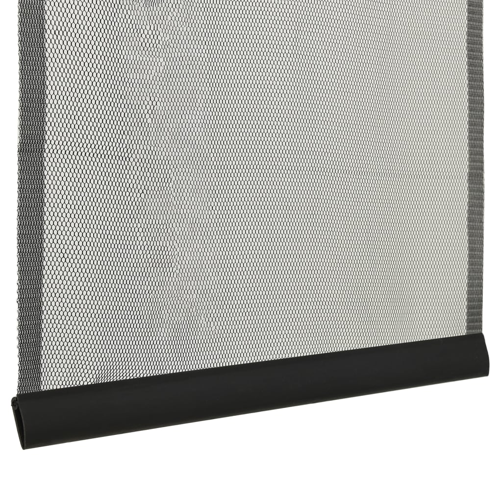 Insect curtain with 5 pcs. mesh, black, 120x240 cm