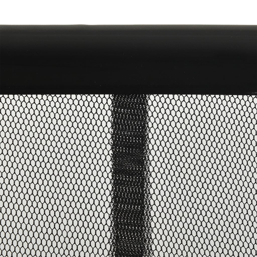 Insect curtain with 10 pcs. mesh, black, 240x240 cm