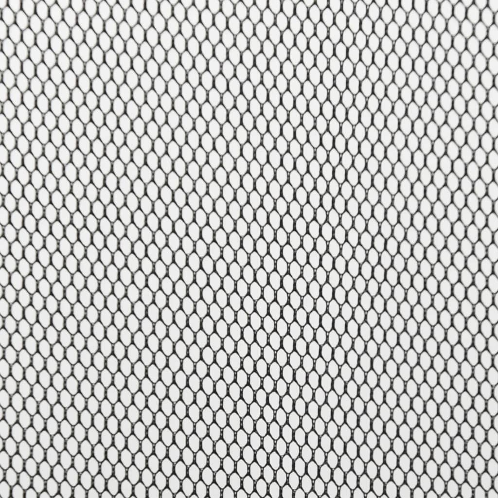 Insect curtain with 10 pcs. mesh, black, 240x240 cm