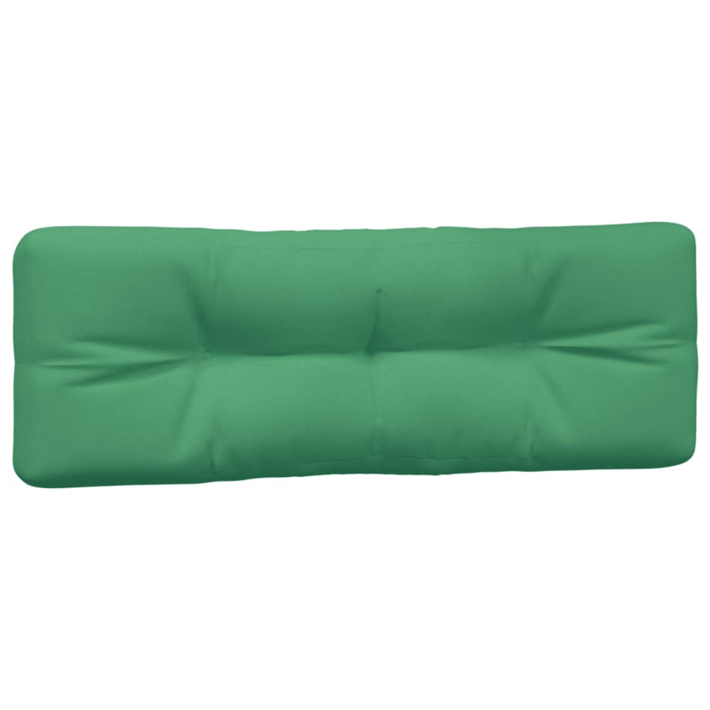 Pallet cushions, 3 pcs, green, fabric