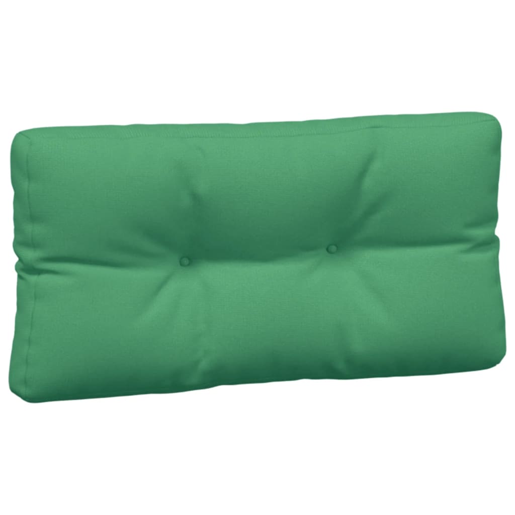 Pallet cushions, 3 pcs, green, fabric
