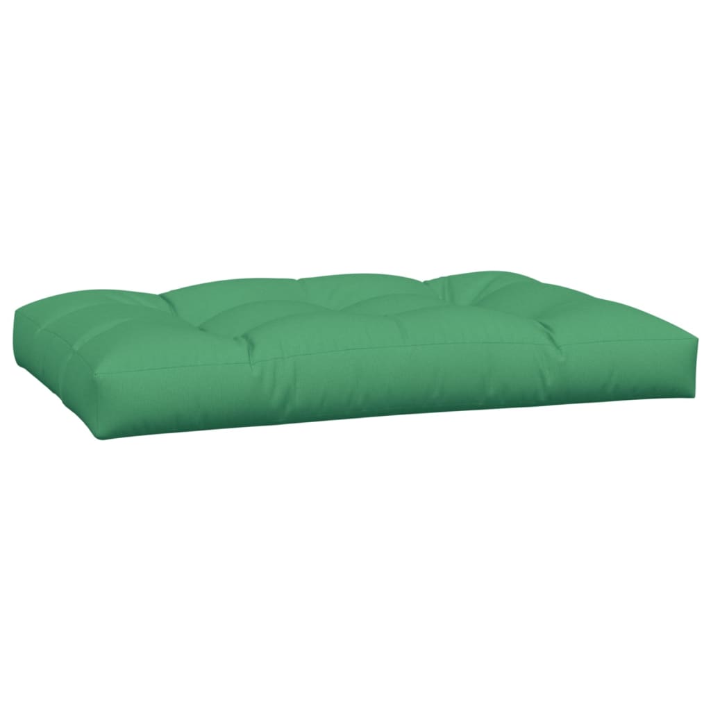 Pallet cushions, 3 pcs, green, fabric