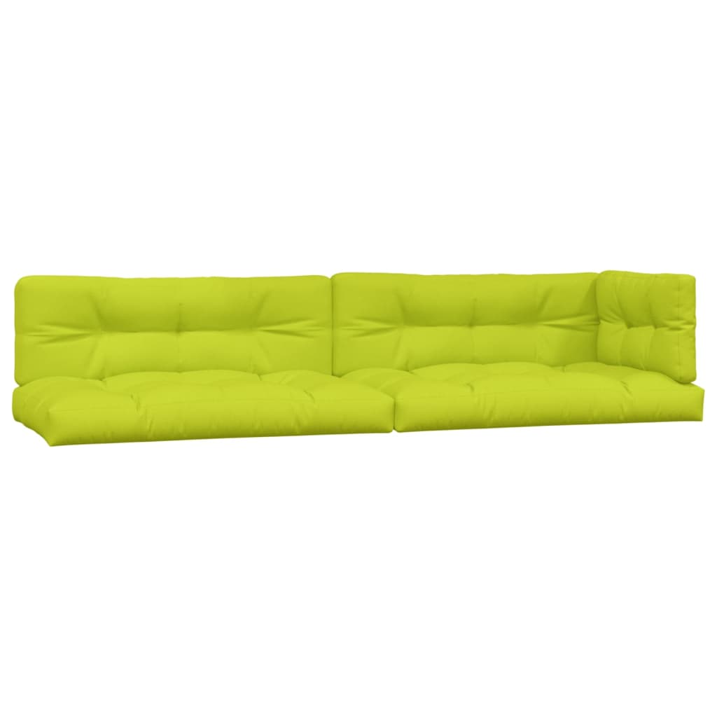 Pallet cushions, 5 pcs, bright green, fabric