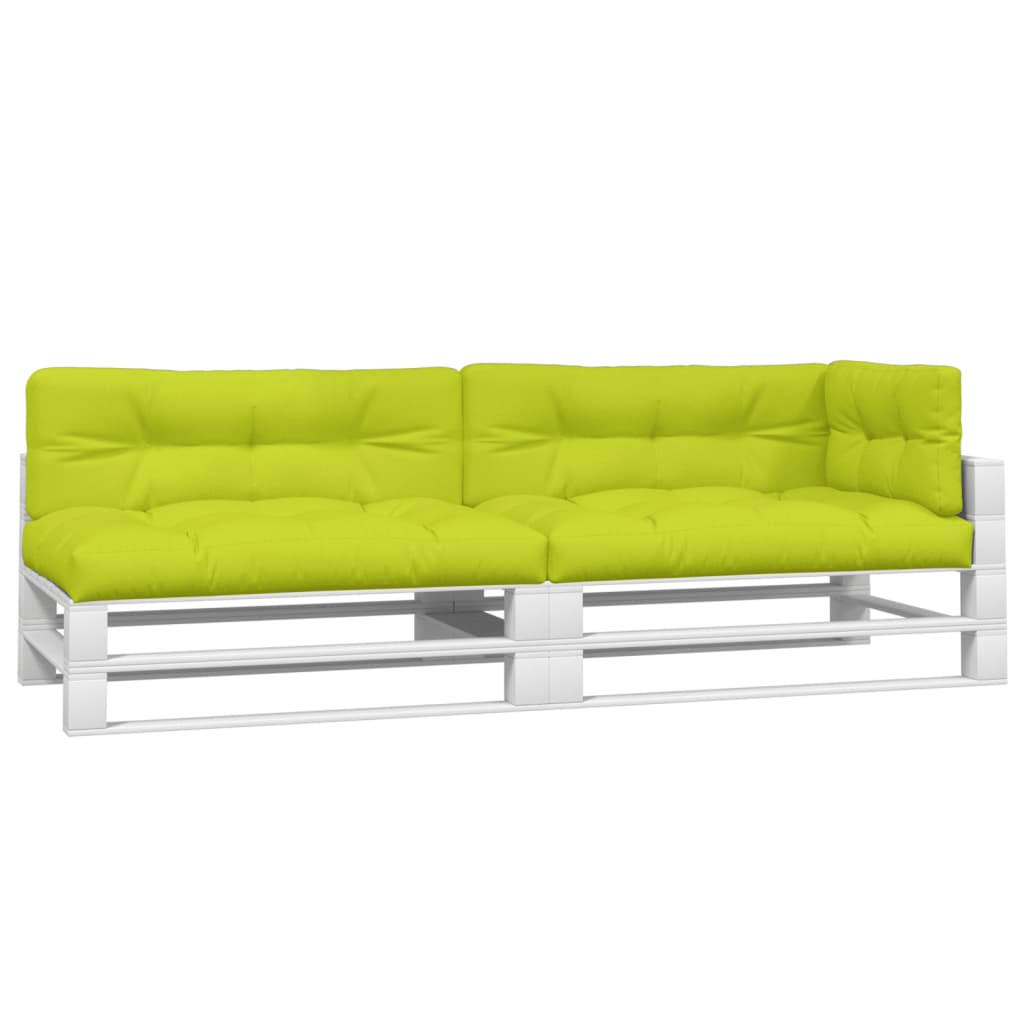 Pallet cushions, 5 pcs, bright green, fabric