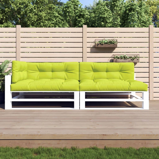 Pallet cushions, 5 pcs, bright green, fabric