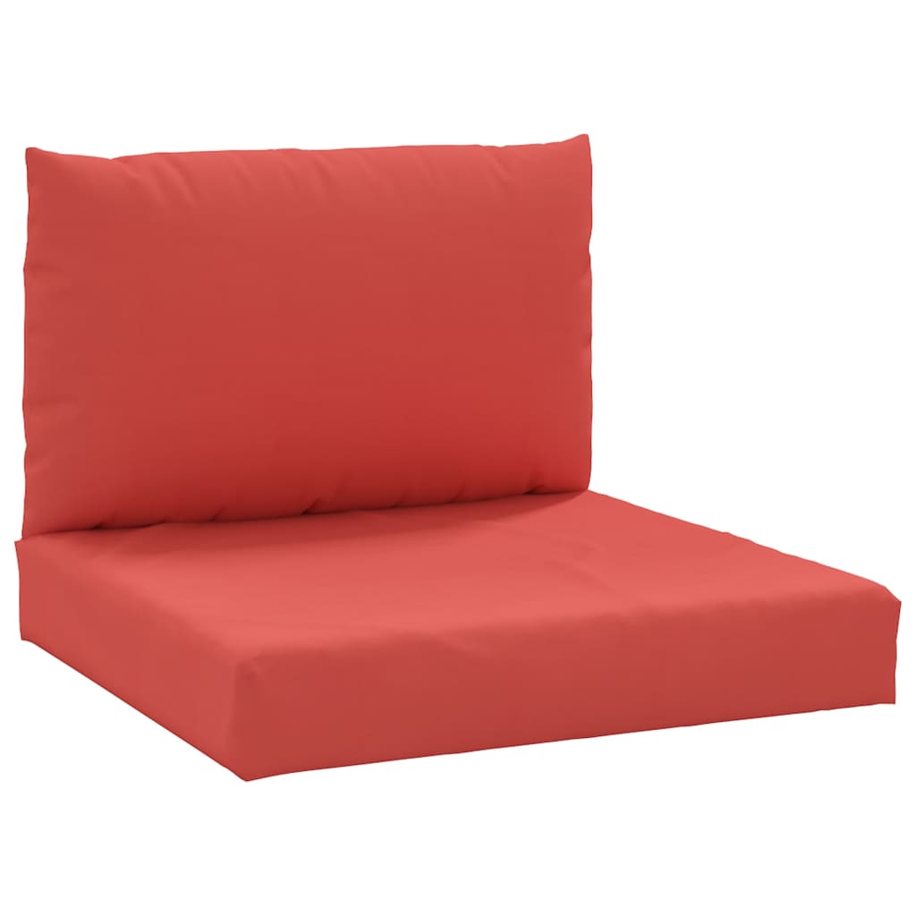 Pallet sofa cushions, 2 pcs., red, textile
