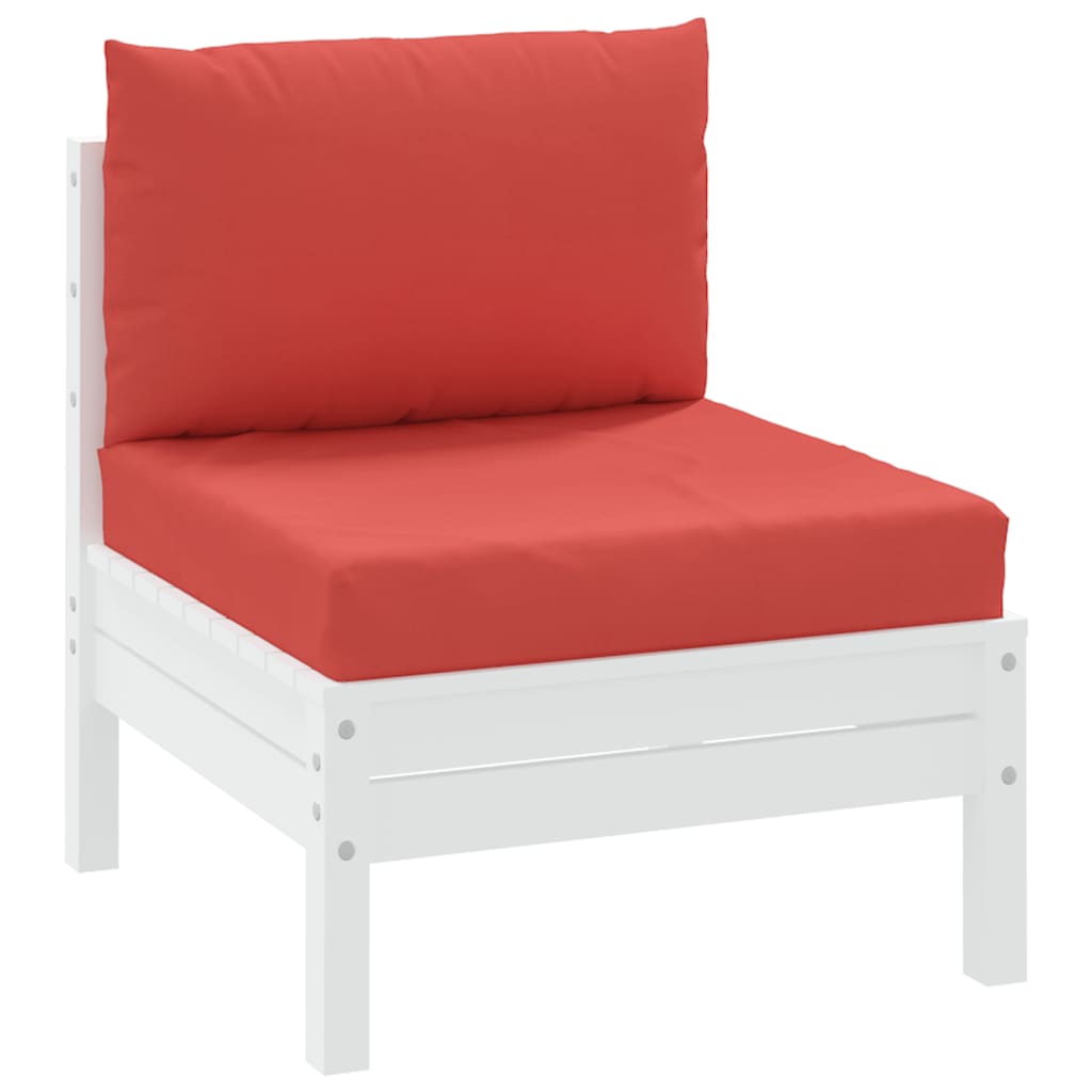 Pallet sofa cushions, 2 pcs., red, textile