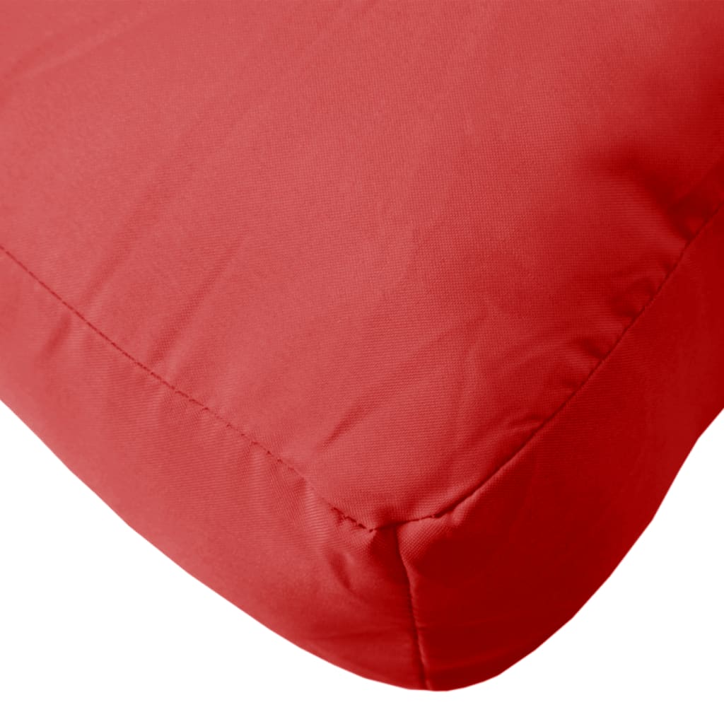 Pallet sofa cushions, 2 pcs., red, textile