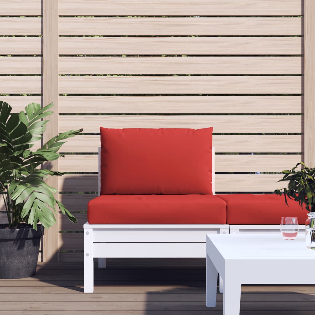 Pallet sofa cushions, 2 pcs., red, textile