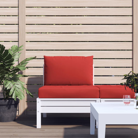 Pallet sofa cushions, 2 pcs., red, textile