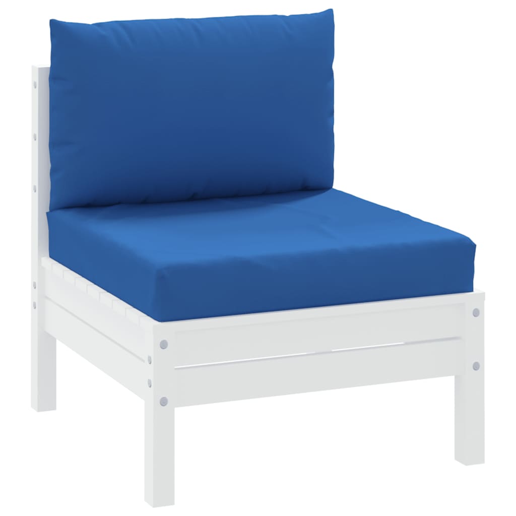 Pallet sofa cushions, 2 pcs., blue, textile