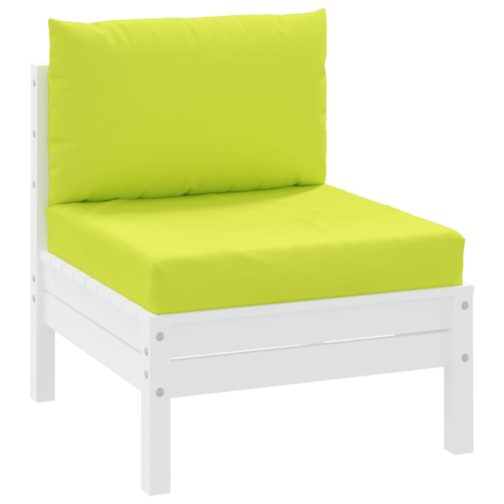 Cushions for sofa made of pallets, 2 pcs., bright green, textile