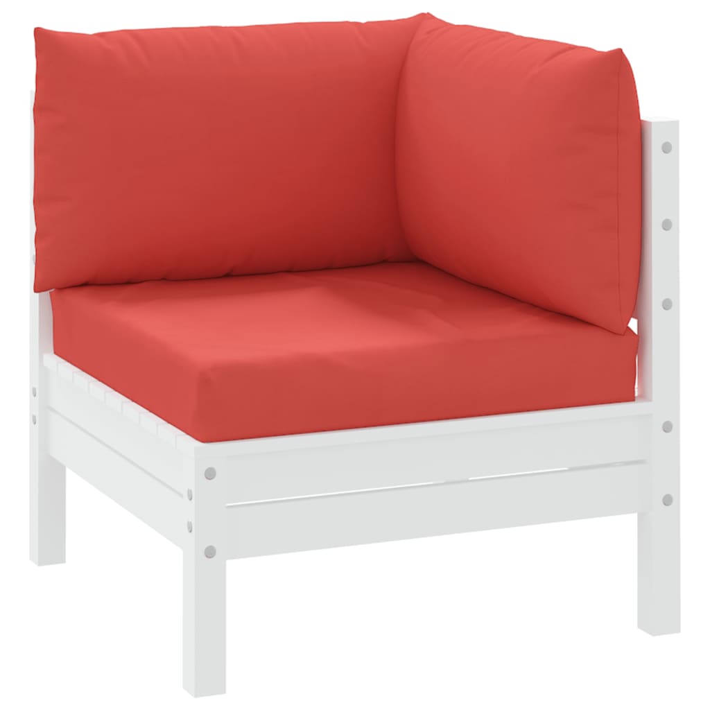 Pallet sofa cushions, 3 pcs., red, fabric