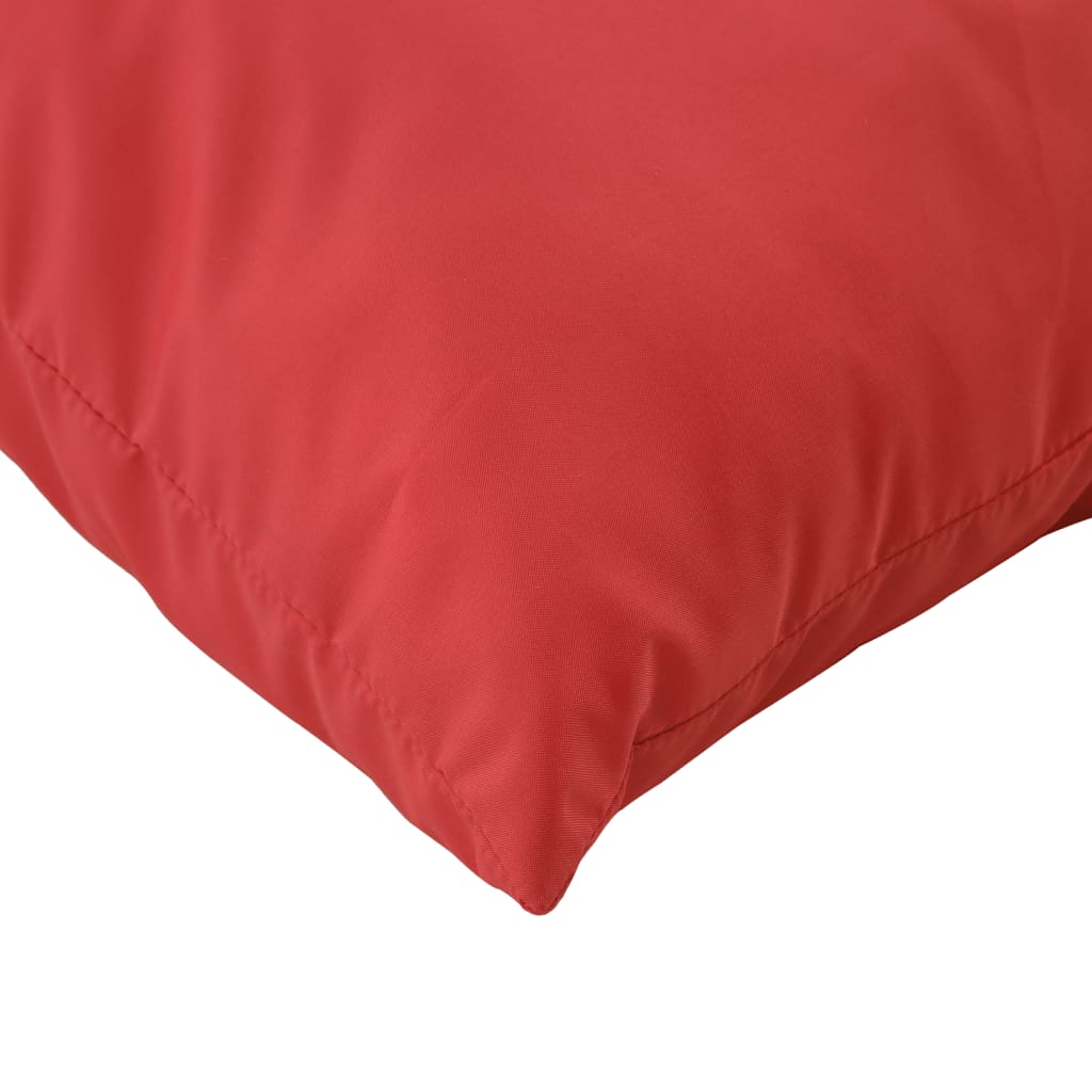Pallet sofa cushions, 3 pcs., red, fabric
