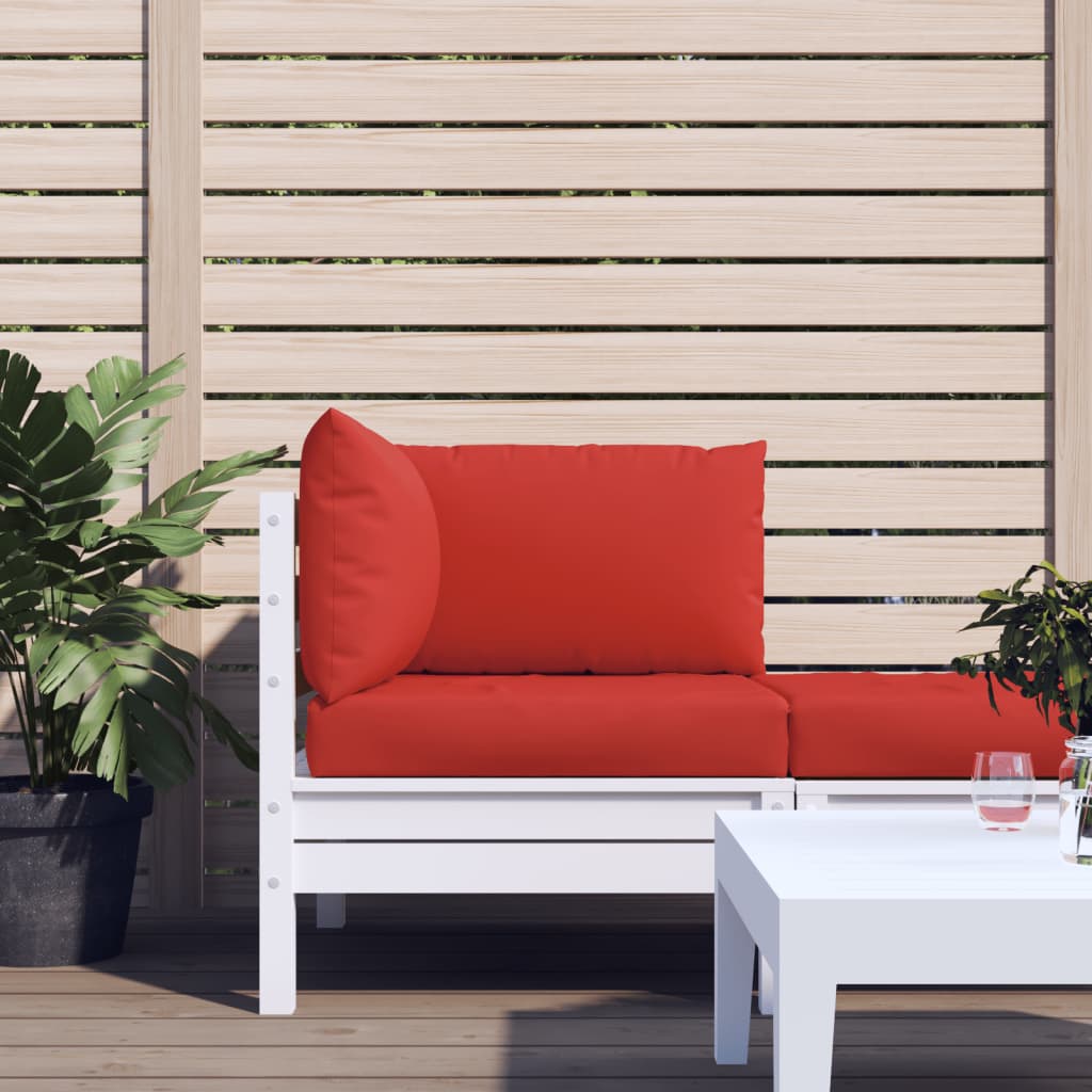 Pallet sofa cushions, 3 pcs., red, fabric