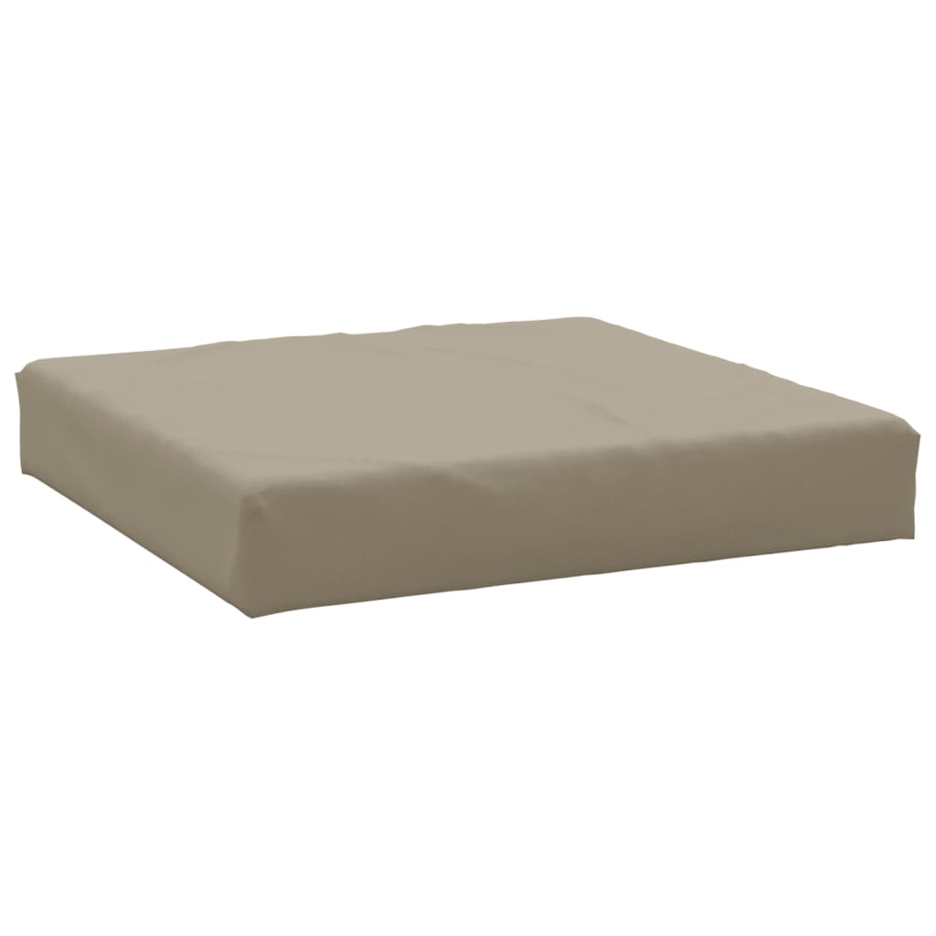 Pallet sofa cushions, 3 pcs., taupe gray, fabric