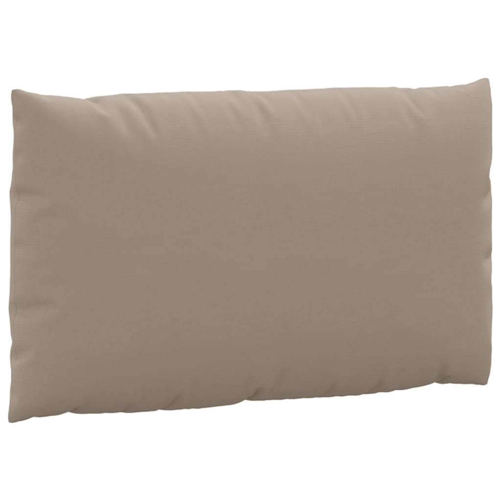 Pallet sofa cushions, 3 pcs., taupe gray, fabric