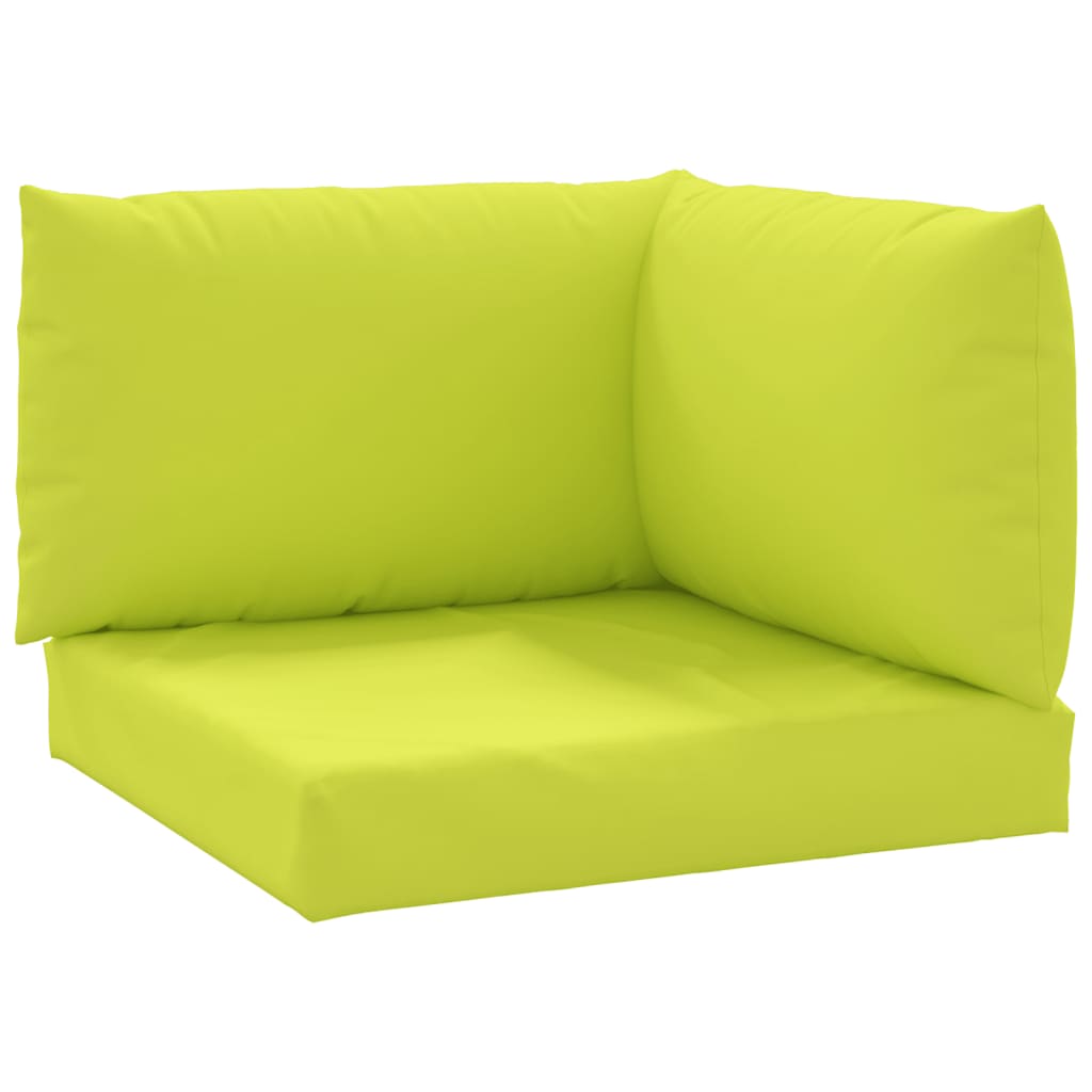 Pallet sofa cushions, 3 pcs., bright green, textile