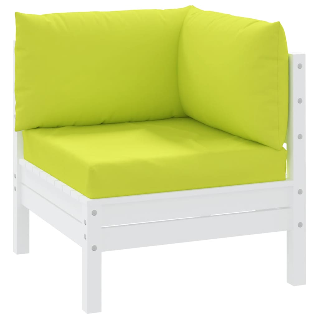 Pallet sofa cushions, 3 pcs., bright green, textile