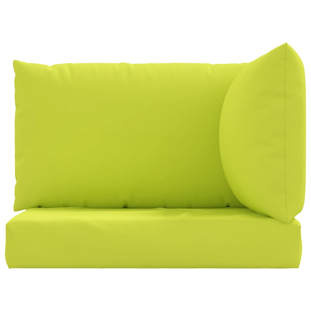 Pallet sofa cushions, 3 pcs., bright green, textile