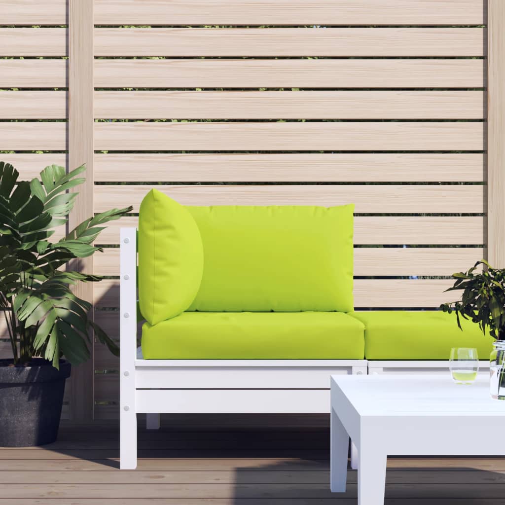 Pallet sofa cushions, 3 pcs., bright green, textile
