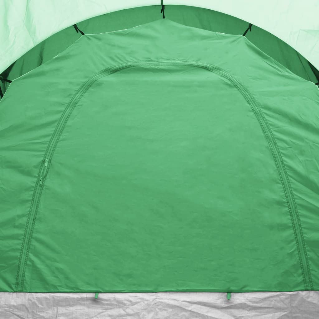 Camping tent, 6 people, blue and green
