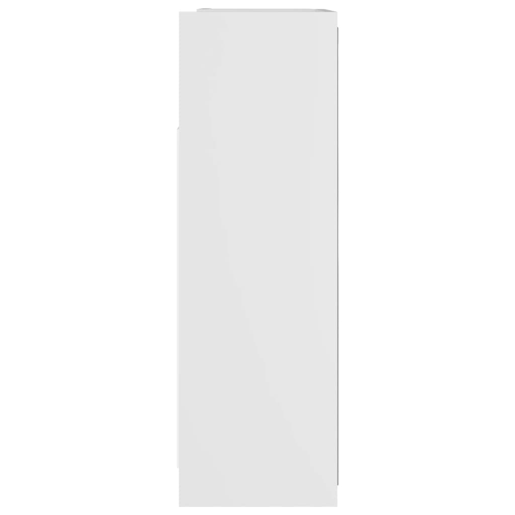 Bathroom cabinet with mirror, white, 62.5 x 20.5 x 64 cm, PAL