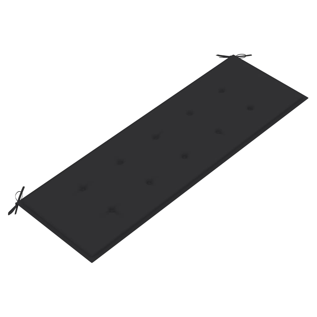 Bancă de grădină cu pernă, 157 cm, lemn masiv de acacia