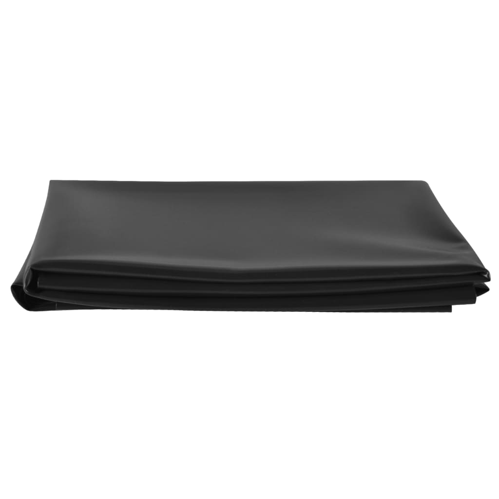 Căptușeală pentru iaz, negru, 2x8 m, PVC, 0,5 mm