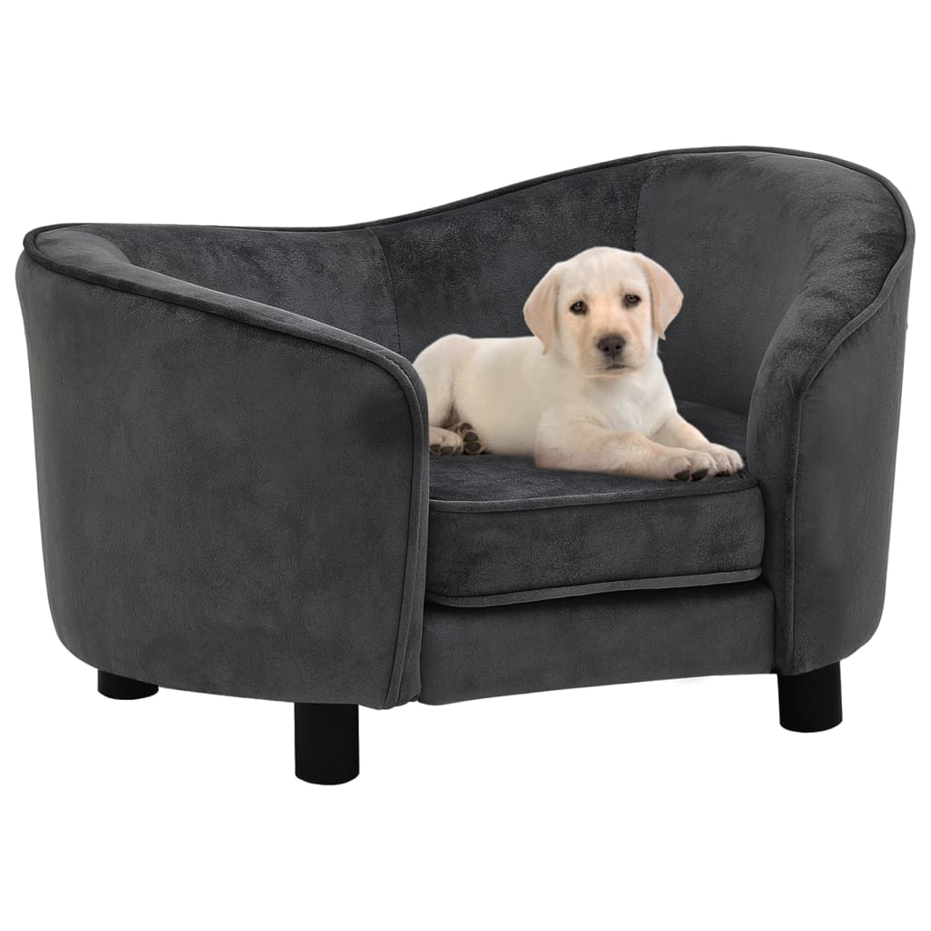 Sofa for dogs, gray, 69x49x40 cm, plush