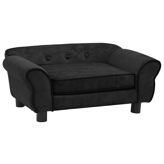 Sofa for dogs, black, 72x45x30 cm, plush