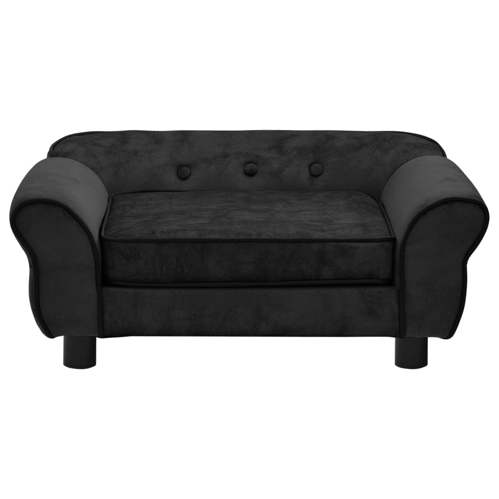 Sofa for dogs, black, 72x45x30 cm, plush