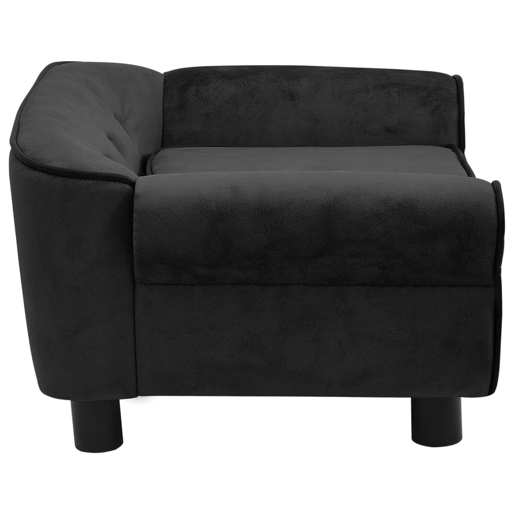 Sofa for dogs, black, 72x45x30 cm, plush