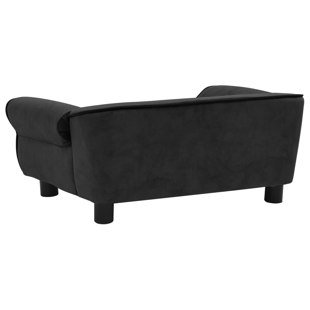 Sofa for dogs, black, 72x45x30 cm, plush