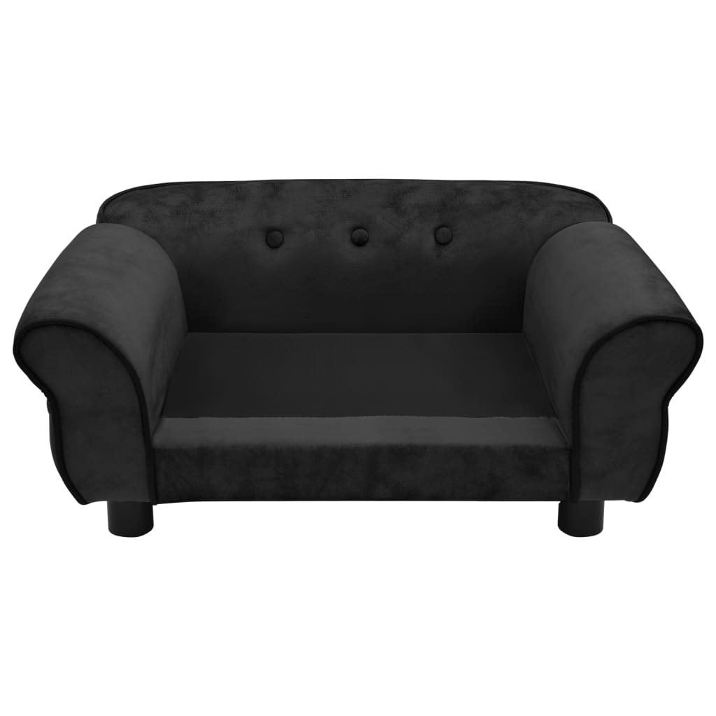 Sofa for dogs, black, 72x45x30 cm, plush