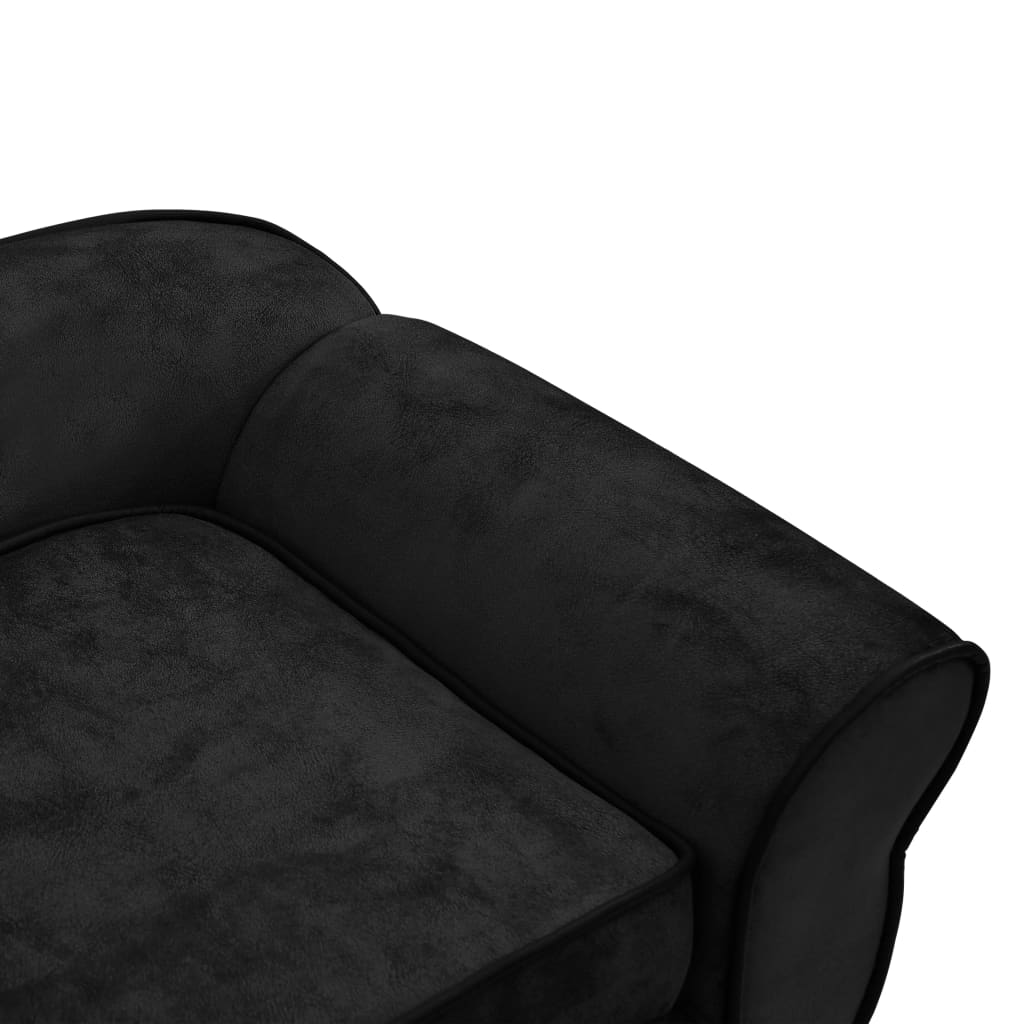 Sofa for dogs, black, 72x45x30 cm, plush
