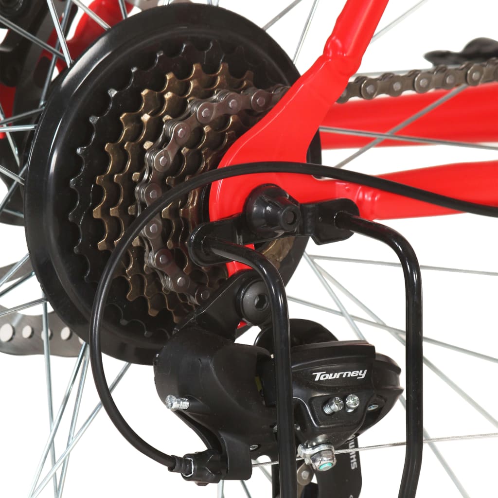 Mountain bike, 21 speeds, 29 inch wheel, 53 cm frame, red