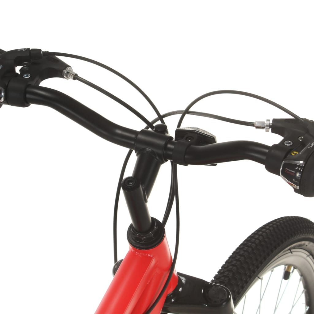 21-speed mountain bike, 27.5 inch wheel, red, 38 cm