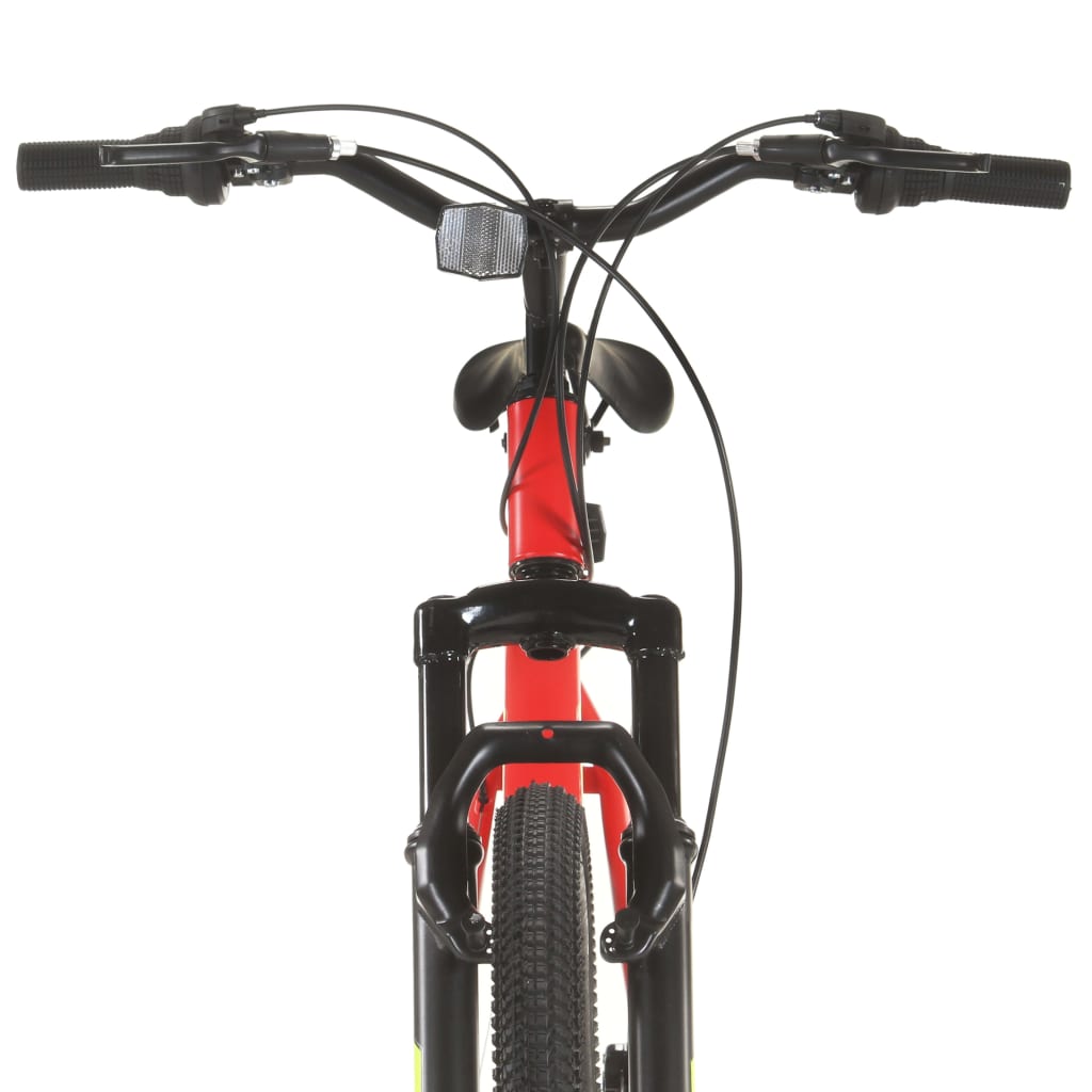 21-speed mountain bike, 27.5 inch wheel, red, 38 cm