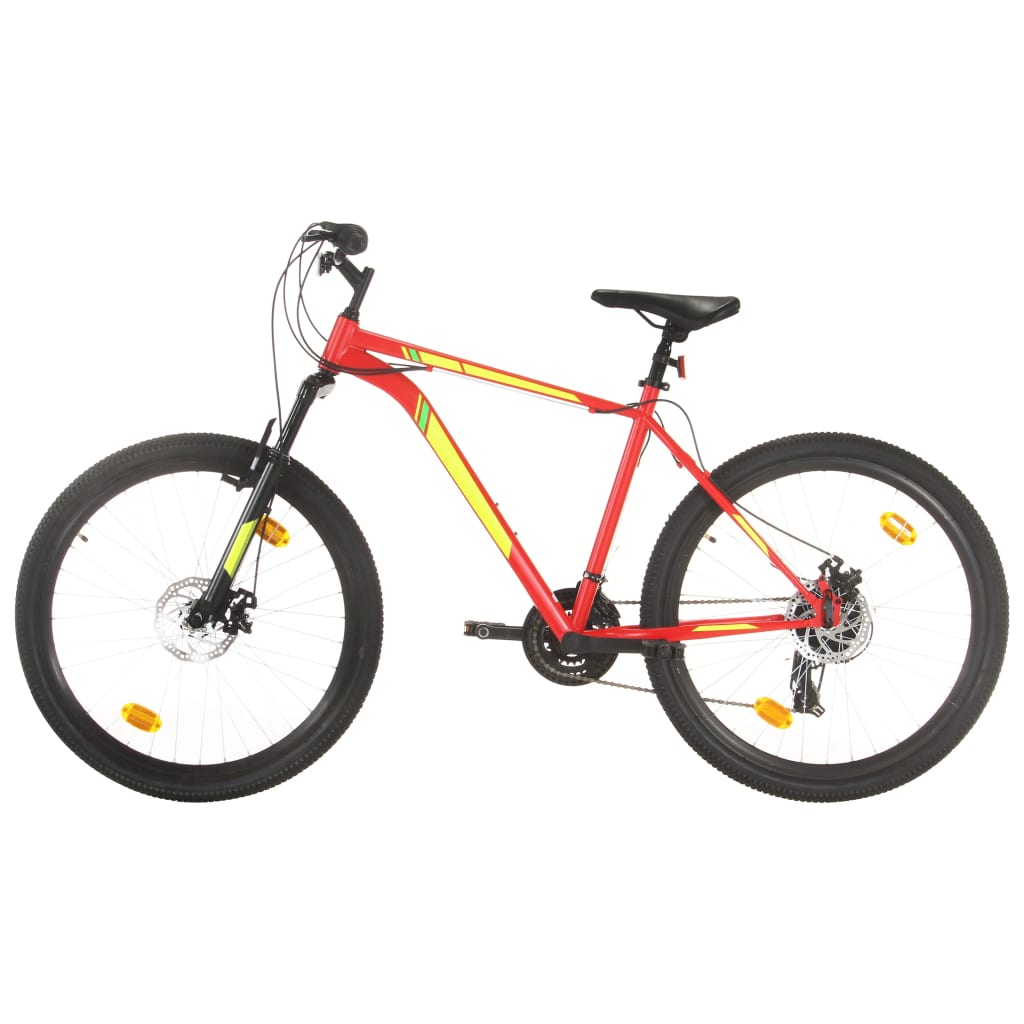 21-speed mountain bike, 27.5 inch wheel, red, 42 cm